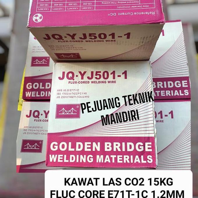 Promo Kawat Las Co2 Flux Core 1.2Mm Golden Bridge / Mig Wire Flux Core 1.2Mm Cod