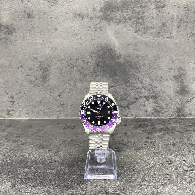 Jam Tangan Seiko Mod SKX 5 GMT Joker NH34 Jubilee Watch Automatic
