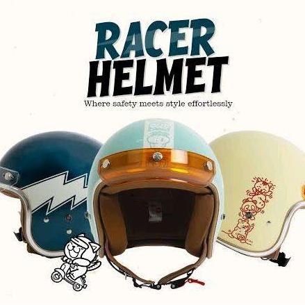 Helm Vespa Matic Classic Racer CRSL Original