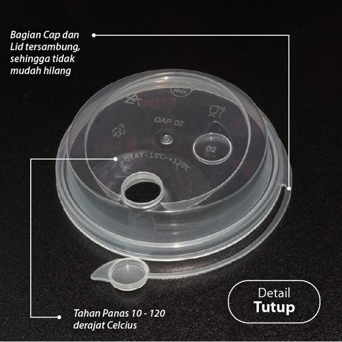 (Depok) 25 pcs - Cup 14oz Injection - Gelas Thinwall Plastik PP 400ml