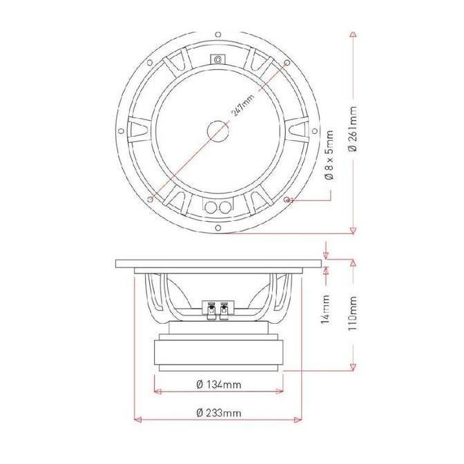 Speaker JIC LA 10050 - Speaker 10 INCH - MID, LOW - Original Speakers