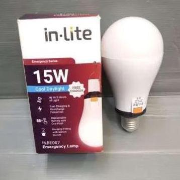 Bohlam Emergency INLITE 15W Lampu Emergency IN LITE 15 Watt