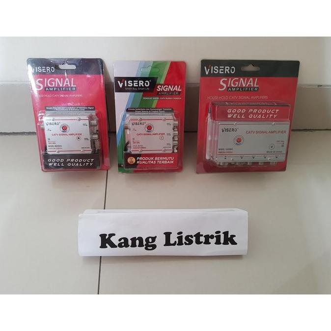 Booster + Splitter Antena TV / CATV Penguat Sinyal TV 2way