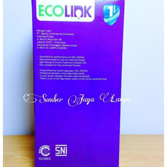 Lampu Led Emergency Ecolink 8 Watt Cahaya Putih