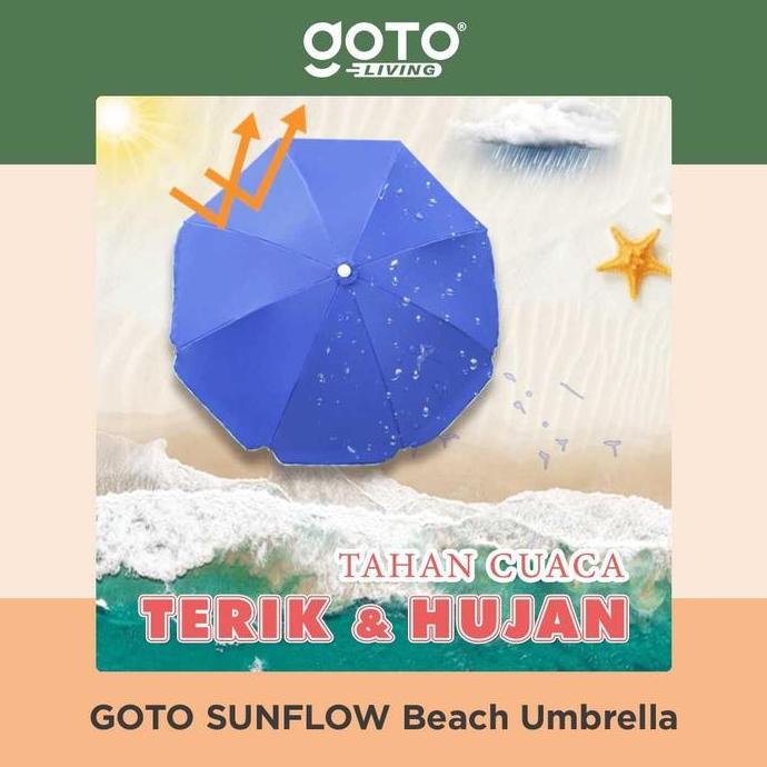 Goto Sunflow Payung Tenda Jualan Pantai Cafe Outdoor Besar Jumbo