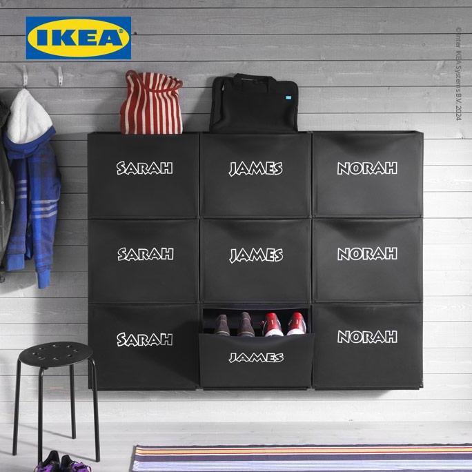 IKEA TRONES Kabinet / Tempat Sepatu Serbaguna 52x18x39 cm Isi 2pcs