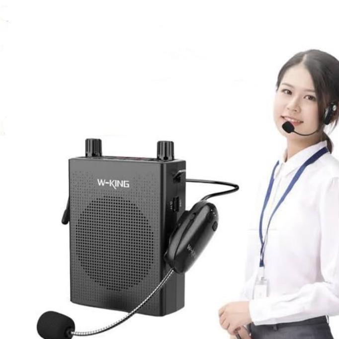 WKING Speaker Pinggang Tour Guide Mic Karaoke W-King KS16 Bluetooth