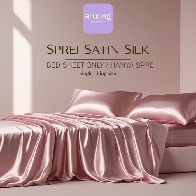 Sprei Satin Silk PREMIUM Original Satin Silk - Sprei Saja ZS