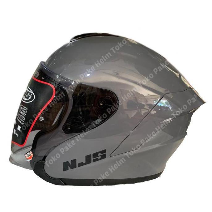 HELM NJS KAIROZ ABU GREY GLOSS HALF FACE