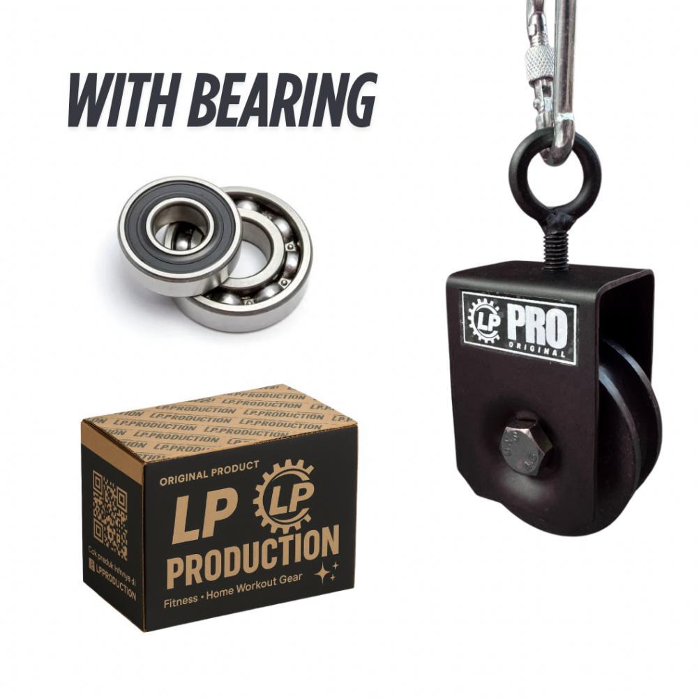 Katrol Tunggal Fitness Dinding Roda Pulley Alat Gym Rumah Pasang Tembok Perlengkapan olahraga