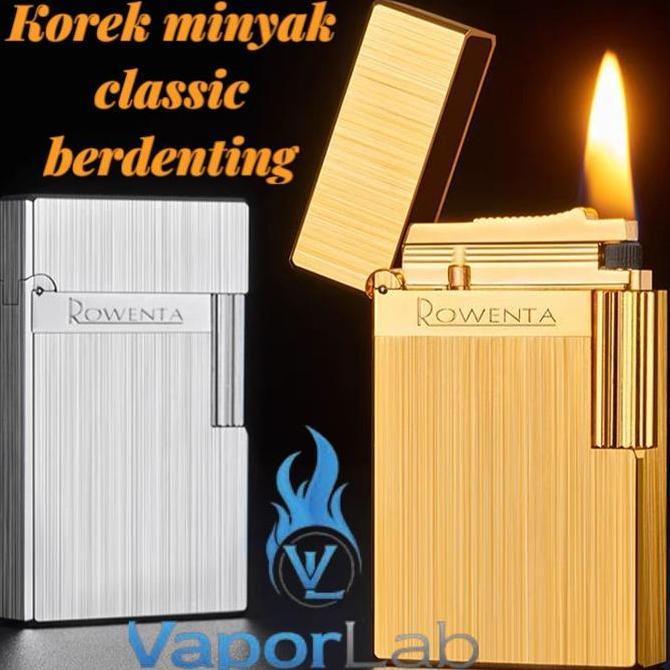 korek api sumbu classic roda ada denting ROWENTA original vintage clasaic oil kerosene lighter R10