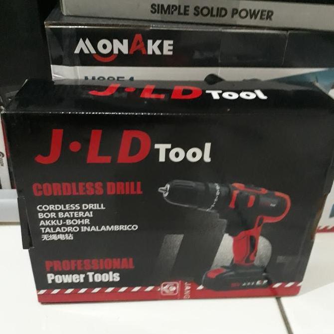 TERMURAH - bor cordless jld 12v merah