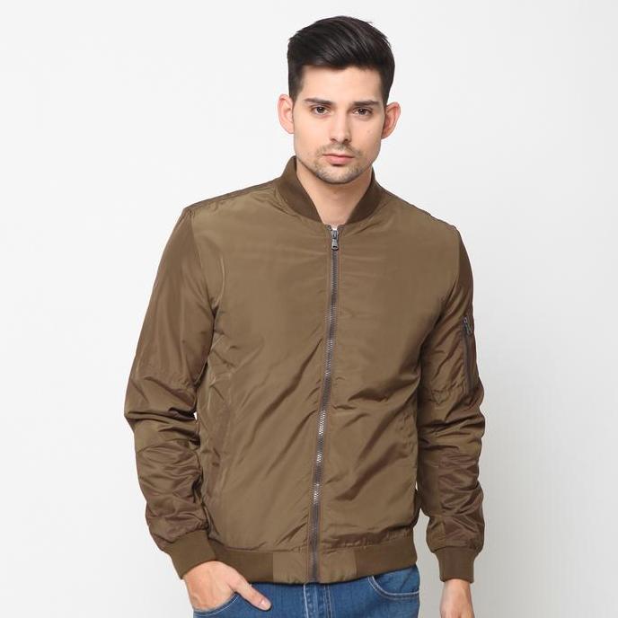 Promo Emba Classic - Bertucio Jaket Bomber Pria Material Nylon Regular Fit Casual  Parasut COD