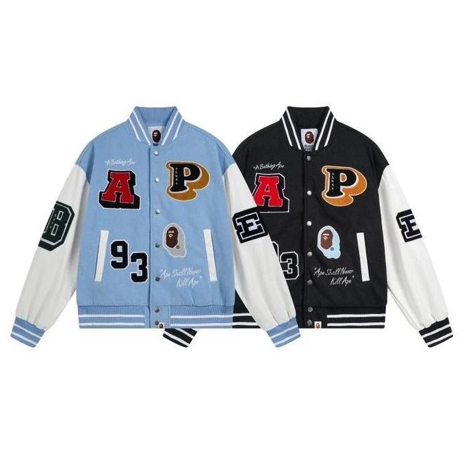 Promo Bape ASNKA Varsity Jacket Bomber COD