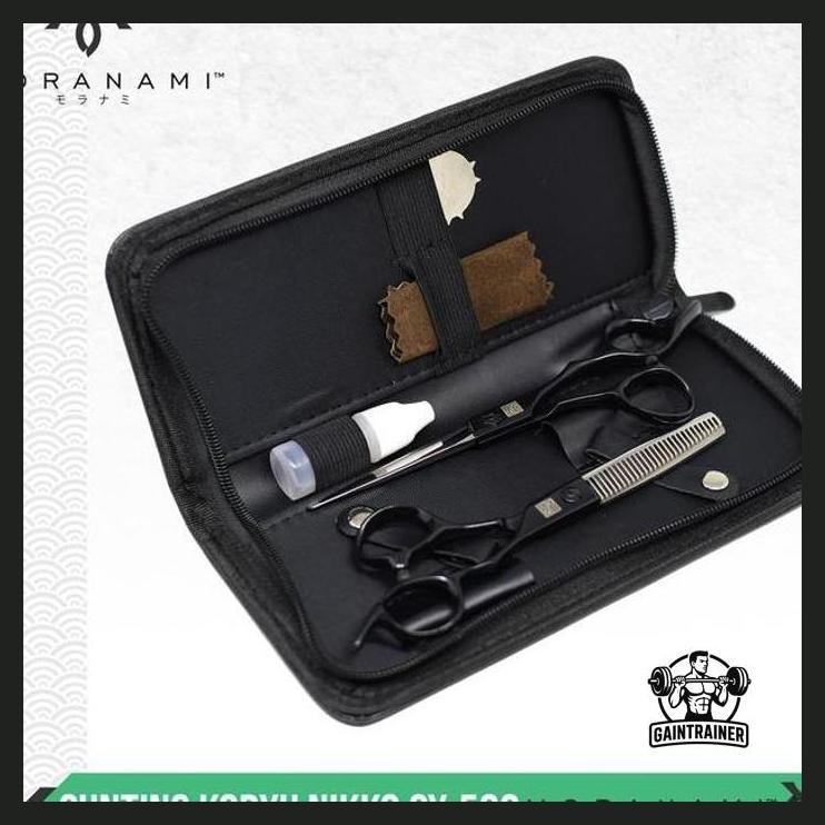 (BARBER) GUNTING RAMBUT SET KORYU NIKKO GUNTING CUKUR RAMBUT & SASAK RAMBUT GY-500 POTONG RAMBUT CUK