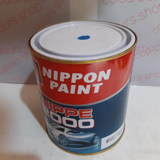 TERBARU - CAT DUCO NIPPE 2000 WARNA BIRU/INDIGO BLUE 1013 ISI 1L