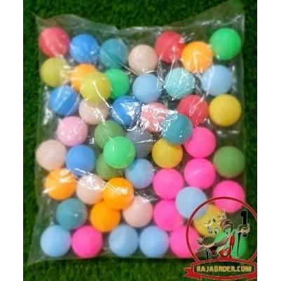 100 PCS Bola Pingpong Beer Pong Warna-Warni Dekorasi Bola Undian