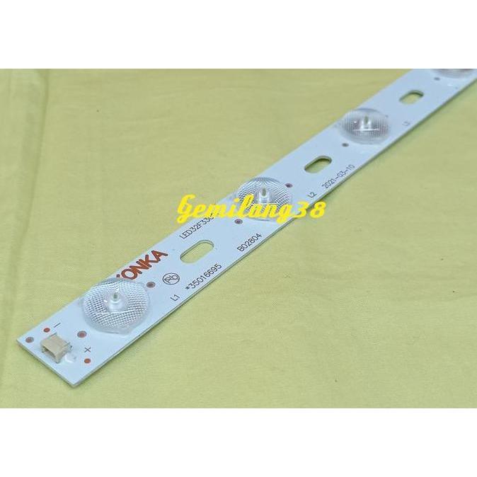 Lampu LED backlight TV 6 volt 12 Kancing BL Universal 6V 12mata 64,4cm