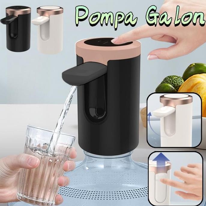 Vinnatsu Dispenser Pompa Galon Elektrik Lipat USB Pompa Galon Elektrik Dispenser Dapat Dilipat Pengh