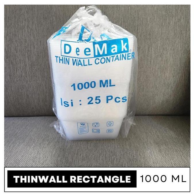 Kotak Makan Thinwall 1000 ml Persegi