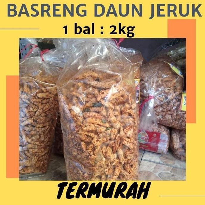 Basreng Daun Jeruk Pedas 1 Bal Basreng Pedas Termurah