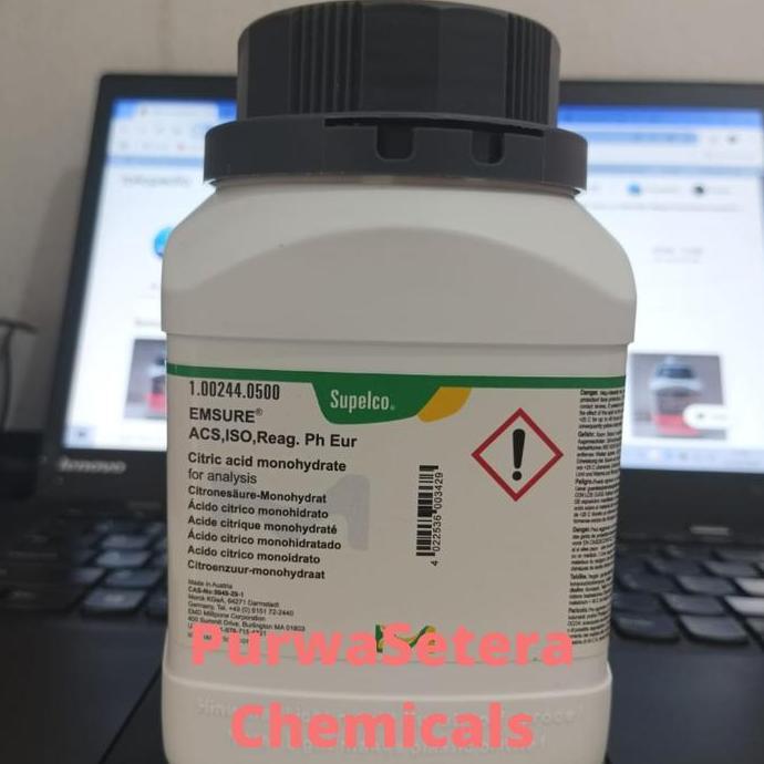 Citric Acid Monohydrate / Asam Sitrat Monohidrat 500gr | Merck 1.00244 AUL