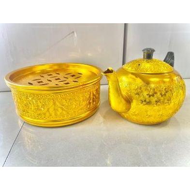Golden Arabian Kettle Wash Hand Teko Cuci Tangan teko estetik arab emas Stainless steel SHA