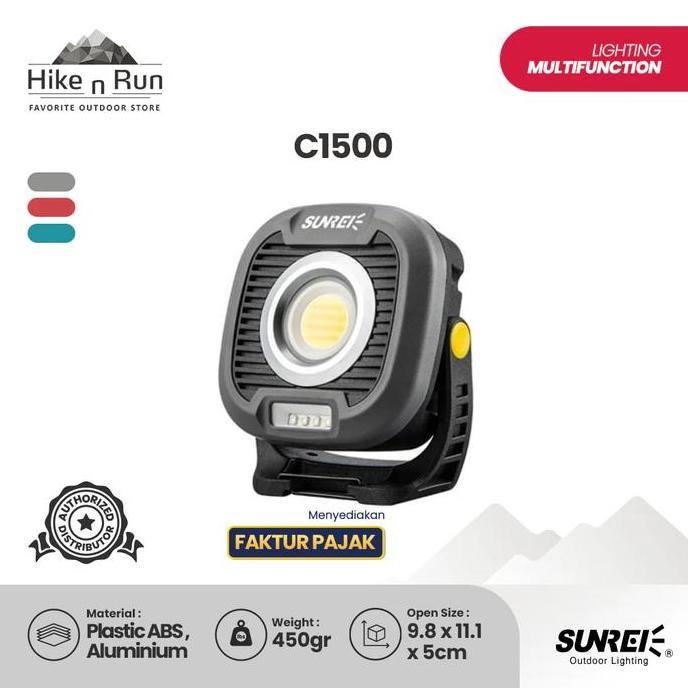 Lampu Serbaguna Sunrei C1500 Mini Camping Light