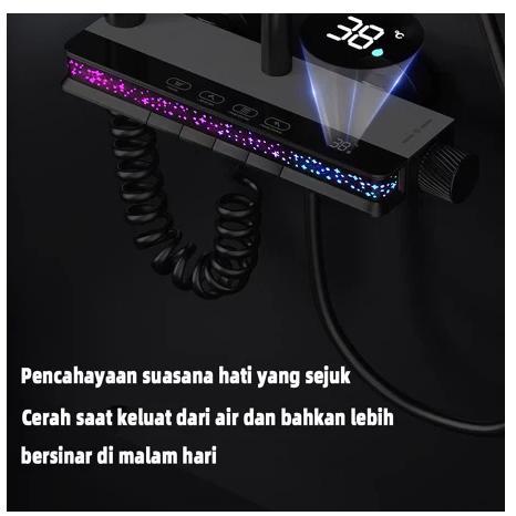Shower Kamar Mandi Satu Set + Keran Shower + Set Shower Bathtub Stainless Steel - Set Batang Shower 