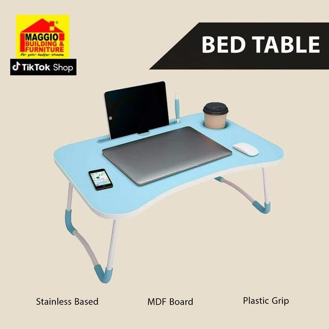 MEJA LAPTOP PORTABLE - MEJA LAPTOP LIPAT - MEJA LAPTOP KASUR - MEJA BELAJAR - MAGGIO Besi