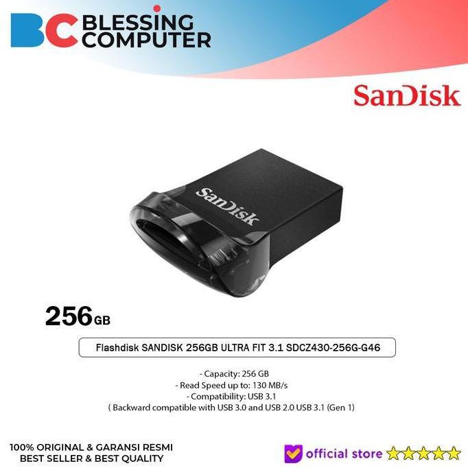 Flashdisk SANDISK 256GB ULTRA FIT 3.1 SDCZ430-256G-G46