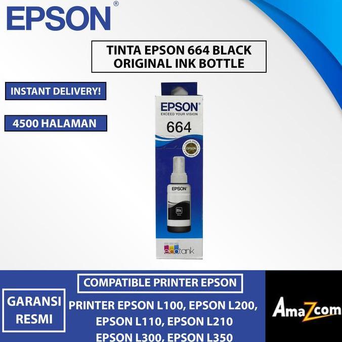Tinta Epson 664 Hitam L100/L110/L120/L200/L220/L310/L360