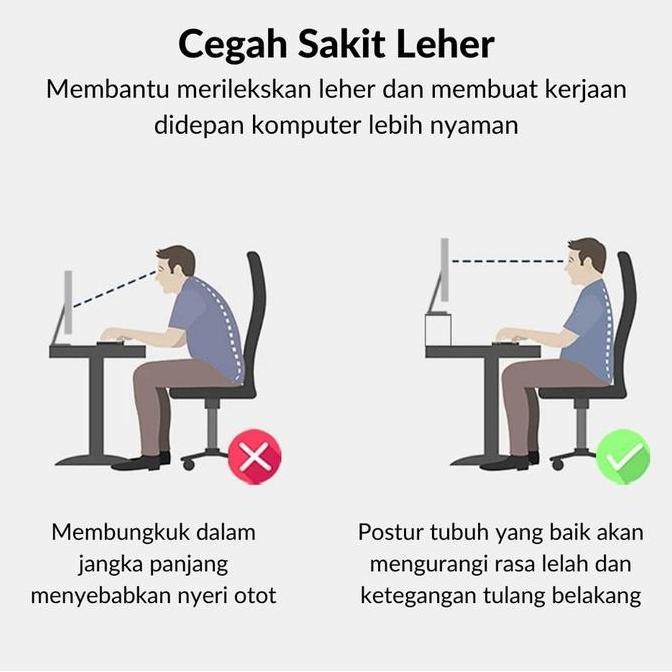Stand monitor / Meja laptop / Meja monitor Putih READY !!!