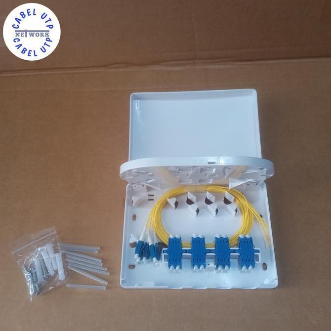 Roset FO 8 Core LC-LC Singlemode Komplit Adapter + Pigtail ( Fullset )