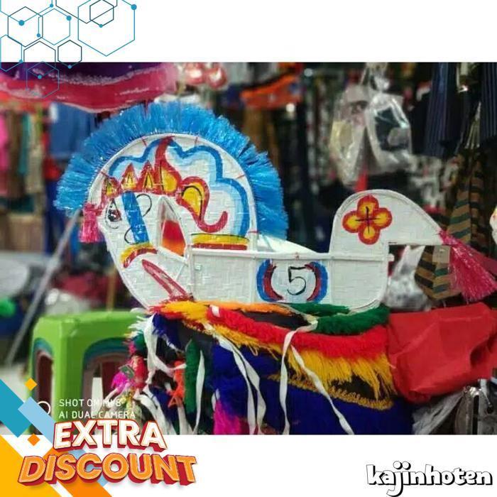 [Drs] Kuda Kepang Lumping Besar Kuda Lumping 90Cm Kuda Besar Anak Free Cambuk Tari Jtm1