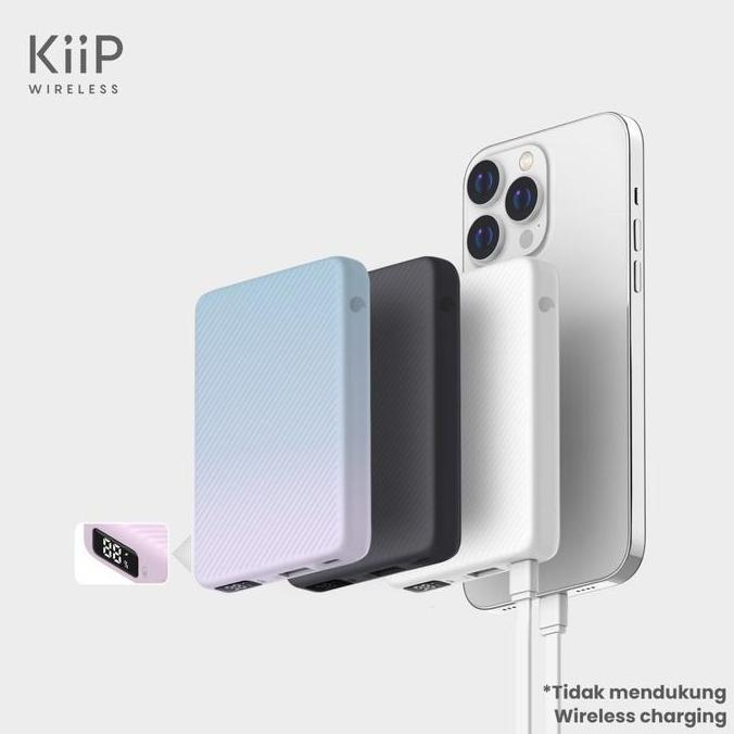 KIIP E48 POWER BANK FAST CHARGING 20W QUICK CHARGE TYPE C PD