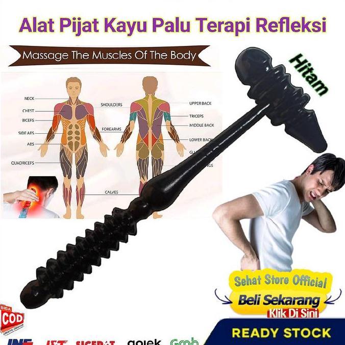 Alat Kayu Pijat Model Palu Terapi Ketukan Terapi Mijat Refleksi Therapi Massage Mijet Pijit Urut Ket