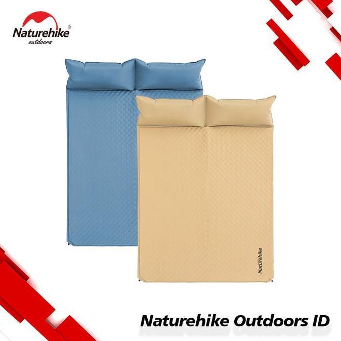Matras Double Naturehike Inflatable Mat With Pillow Nh18Q010-D