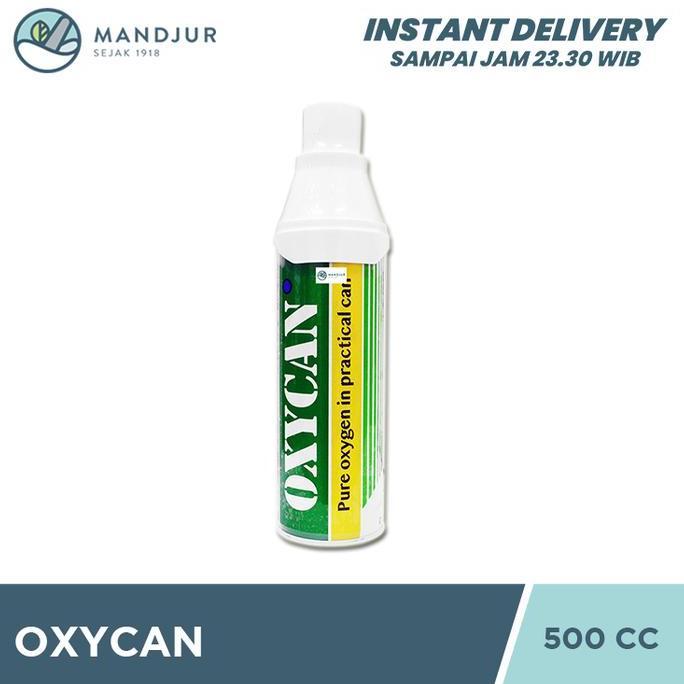 Oxycan Green Kaleng 500 Cc - Oxygen / Oksigen Portable
