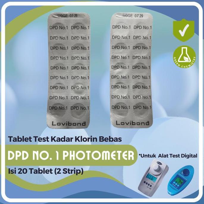 Refill Pool Test Kit Chlorine Lovibond Dpd No.1 Photometer 20 Tablet