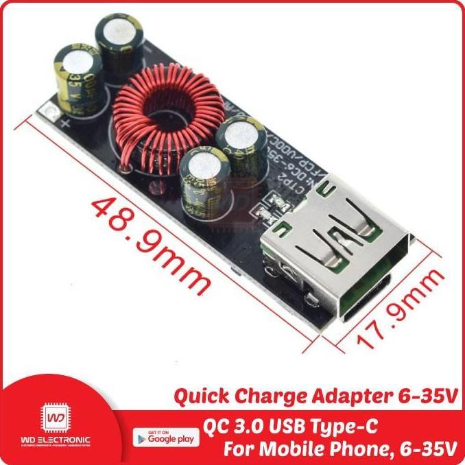 Charger module quick charger QC 3.0 USB Type-C Mobile Phone