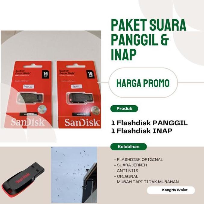 PAKET SUARA PANGGIL DAN INAP WALET ORIGINAL BERKUALITAS