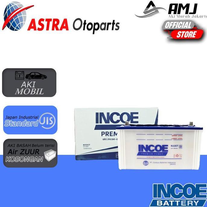 NEW Incoe Premium Astra Aki Deep Cycle Solar Panel / UPS / LPU N100T - 100Ah Aki Basah
