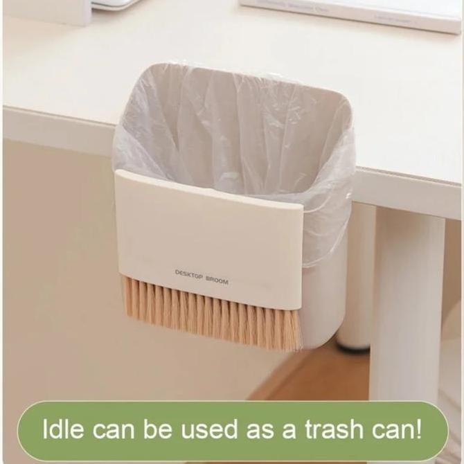 Geraimoeda Tempat Sampah Injak Desktop Trash - Tempat Sampah Meja / Tempat Sampah Mini / Sapu Dustpa