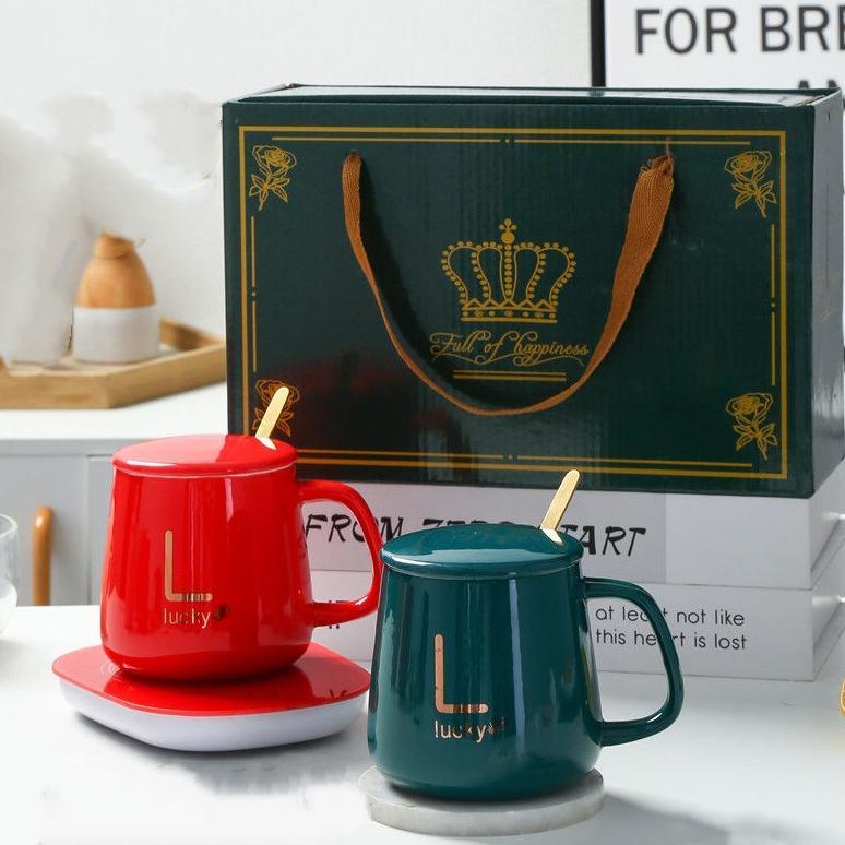 Kasih Murah ( Cls ) Mug Keramik Set Elektirk Cangkir Gelas Keramik Elektrik