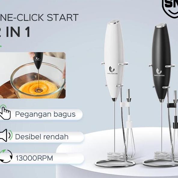 Han River Folding Hand Mixer Pengaduk Serbaguna Hrddq02