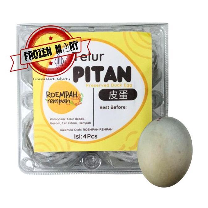 ------] ROEMPAH REMPAH Telur Pitan / Phitan / Century Egg / Telur Pidan isi 4