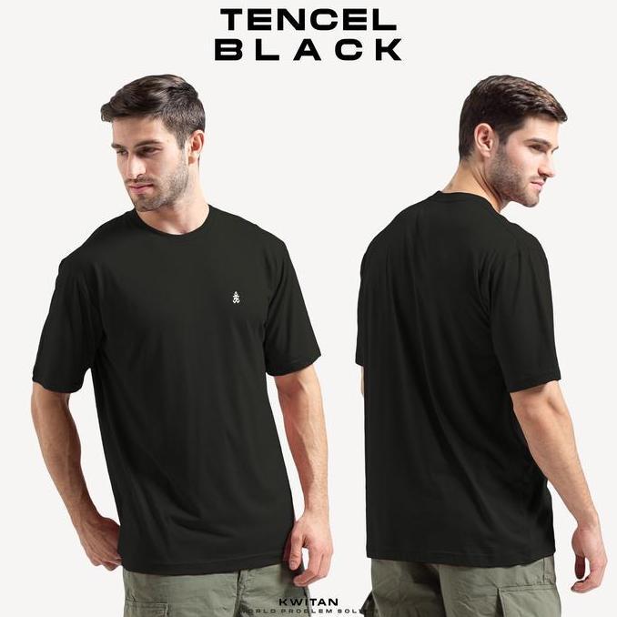Kaos Basic Katun Tencel (TENCEL Cotton Modal) BLACK