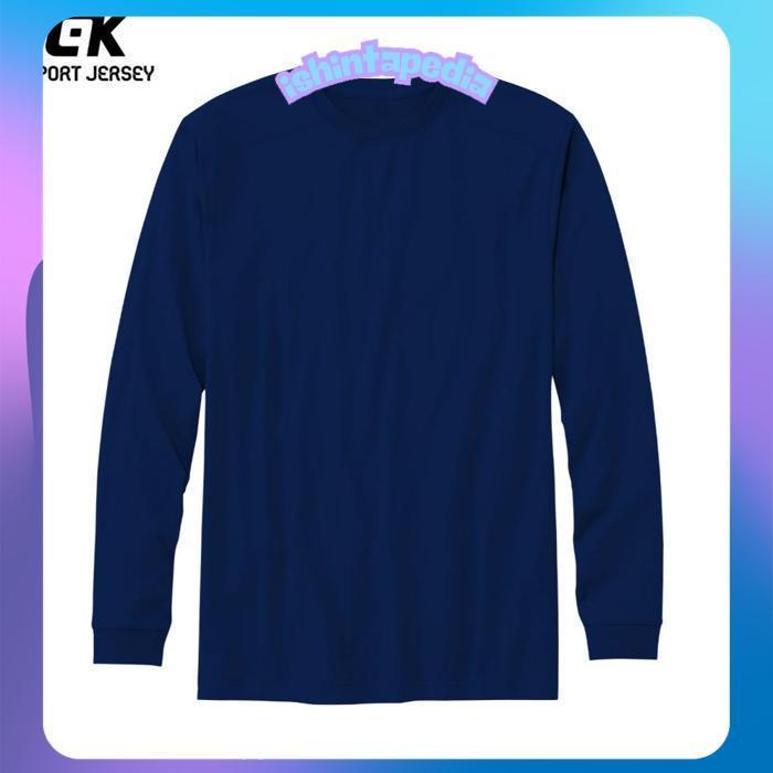 tre-57 fgk-45 Re27 KAOS OLAHRAGA LENGAN PANJANG POLOS JERSEY SEPAK BOLA FUTSAL BADMINTON VOLLY LARI 