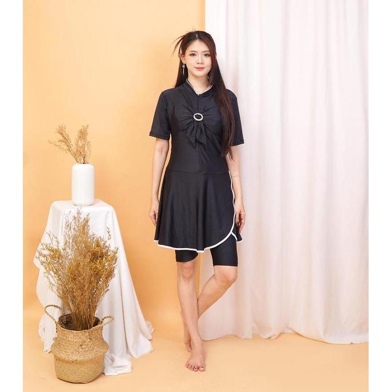 WUWUNGMAS - Baju Renang Wanita Rok Remaja Sampai Dewasa Baju renang Pendek Wanita